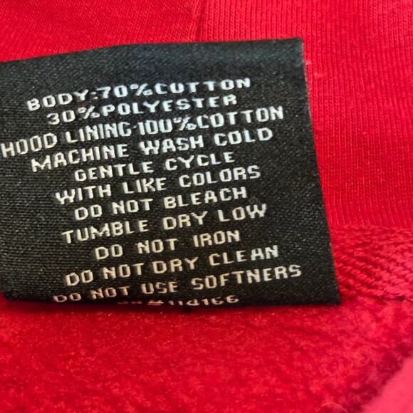 Colosseum Wisconsin Badgers Hoodie Men’s M Red NCAA Sweatshirt - Picture 5 of 11